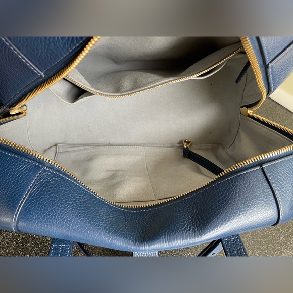 Senreve Doctor Bag in Dark Blue Italian Leather - Picture 14 of 16